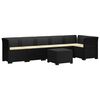vidaXL 6-personers Have Sofa med Puder Rattan Look PP Antracit