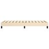 vidaXL Boxspring sengeramme 90x190 cm stof cremefarvet