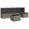 vidaXL sofas&aelig;t til haven 6 dele med hynder polyrattan gr&aring;