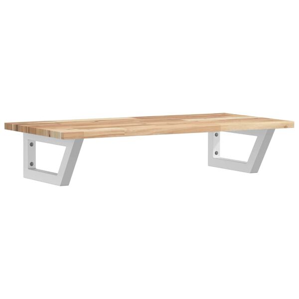 vidaXL v&aelig;gh&aelig;ngt badev&aelig;relseshylde st&aring;l og massivt akacietr&aelig;