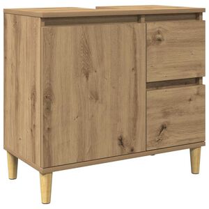 vidaXL underskab til vask 65x33x60 cm konstrueret tr&aelig; kunsteg