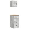 vidaXL skabe til garagen 2 stk. konstrueret tr&aelig; betongr&aring;