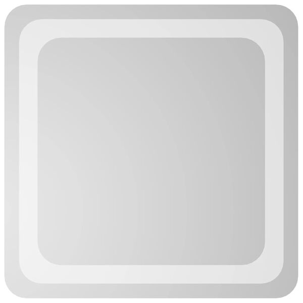 vidaXL badev&aelig;relsesspejl med LED-lys 40x40 cm