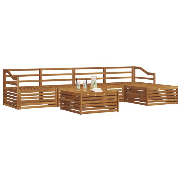 vidaXL Udend&oslash;rs sofagruppe 6 pcs Naturfarvet