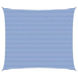vidaXL Solsejl Bl&aring; og Hvid 6 x 7 m HDPE