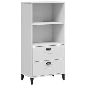 vidaXL bogskab VIKEN 60x35x123 cm konstrueret tr&aelig; hvid