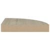 vidaXL hj&oslash;rnehylder 2 stk. 25x25x3,8 cm MDF sort
