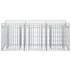 vidaXL Gabion h&oslash;jbed S&oslash;lv 150 x 50 x 60 cm Galvaniseret st&aring;l