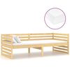 vidaXL daybed med madras 90x200 cm massivt fyrretræ