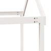 vidaXL køjeseng med tag 80x200 cm massivt fyrretræ hvid