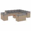 vidaXL sofas&aelig;t til haven 14 dele med hynder polyrattan beige