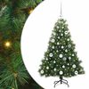 vidaXL Kunstigt juletr&aelig; med 150 LED'er Gr&oslash;n 120 cm PE og PVC