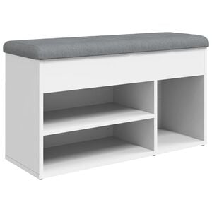 vidaXL skob&aelig;nk hvid 82x32x45,5 cm konstrueret tr&aelig;