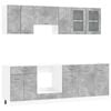 vidaXL S&aelig;t med k&oslash;kkenskabe Lyon 8 pcs 240 x 46 x 81,5 cm