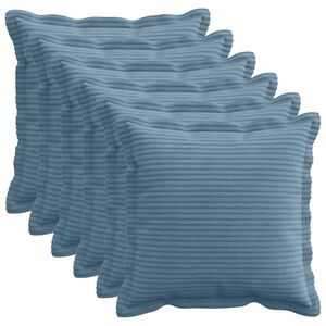 vidaXL Pudebetr&aelig;k 6 stk. HOUTEN Bl&aring; 30 x 30 cm cordfl&oslash;jl