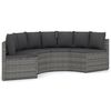 vidaXL sofas&aelig;t til haven 4 dele med hynder polyrattan gr&aring;