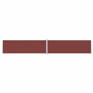 vidaXL sammenrullelig sidemarkise 200x1200 cm brun