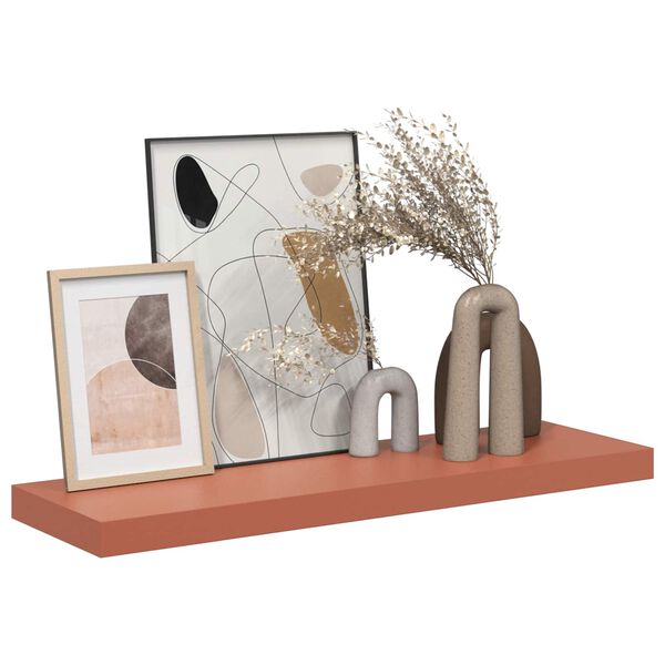 vidaXL V&aelig;ghylde V&aelig;gmonteret 2 pcs R&oslash;d 90 x 23,5 x 4 cm Konstrueret tr&aelig;