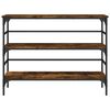 vidaXL konsolbord 100x32x75 cm konstrueret tr&aelig; r&oslash;get egetr&aelig;sfarve