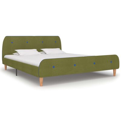 vidaXL sengestel 180 x 200 cm stof grøn