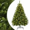 vidaXL Kunstigt Hinged Juletr&aelig; 120 cm 150 LED'er Varm hvid