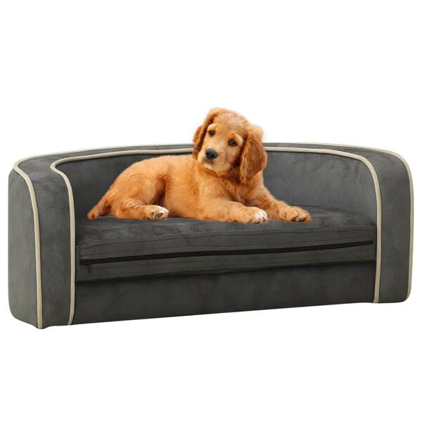 vidaXL foldbar hundesofa 73x67x26 cm vaskbar hynde plys gr&aring;