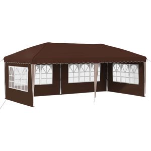 vidaXL Pop-up Festtelt 574 x 289 x 245 cm Brun