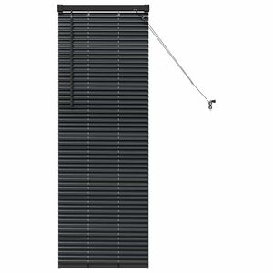 vidaXL Persienner Sort 130 x 45 cm 25 mm Aluminium