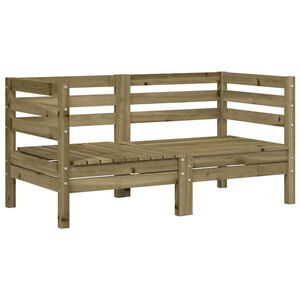 vidaXL Corner Sofa 2 stk. Treated pinewood under high pressure