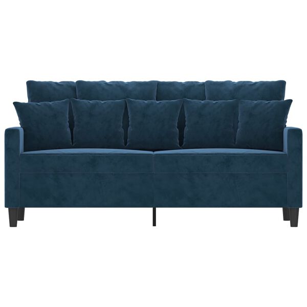 vidaXL 2-personers sofa 140 cm fløjl blå