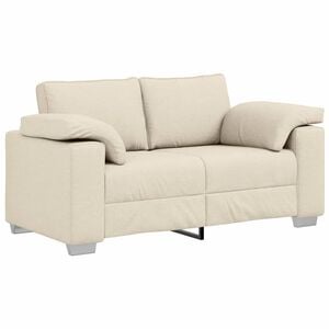vidaXL Sofa Beige 160 x 77 x 82 cm Linned-blandet stof