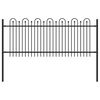 vidaXL Spike Buehegn DRONTEN 200 x 130 cm Pulverlakeret st&aring;l Sort