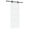 vidaXL Skyded&oslash;r ORKDAL Hvid 83 x 202 cm Massivt fyrretr&aelig;