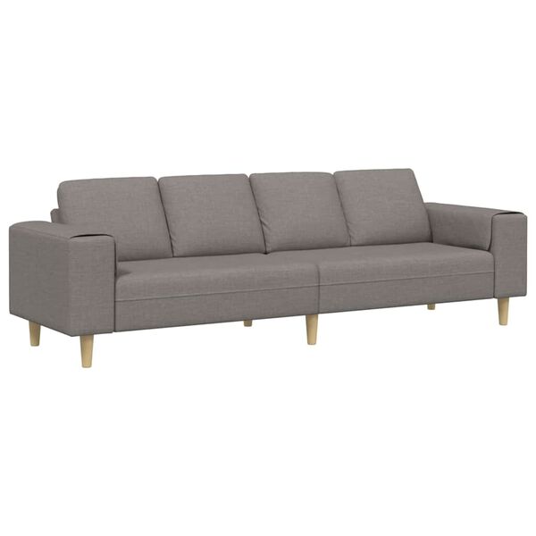 vidaXL Sofa Sæt Gråbrun Stof