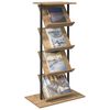 vidaXL Magasin Rack Artisan Egetr&aelig; 68 x 40 x 123.5 cm Konstrueret tr&aelig;
