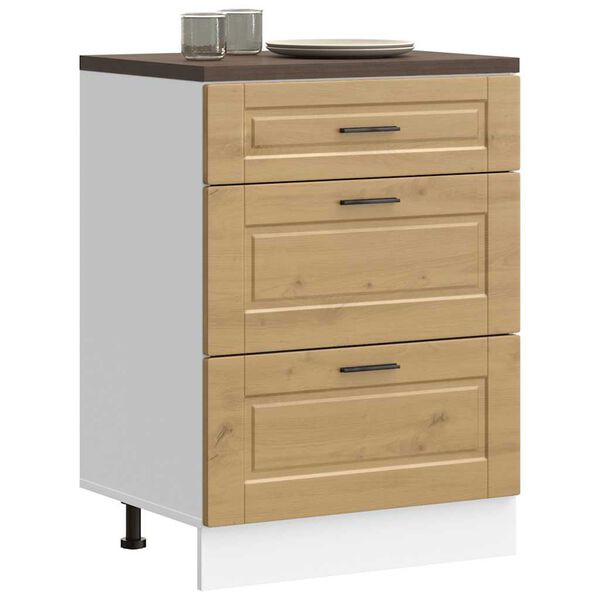 vidaXL k&oslash;kkenunderskab Porto konstrueret tr&aelig; kunsteg