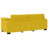 vidaXL 3-personers sofa 220x77x82 cm fl&oslash;jl gul
