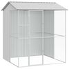 vidaXL Fuglebur Gr&aring; 215 x 210 x 247 cm Galvaniseret st&aring;l