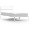 vidaXL sengeramme uden madras med hovedg&aelig;rde 75x190 cm hvid