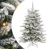 vidaXL Kunstigt Hinged Juletr&aelig; Hvid 120 cm PE og PVC