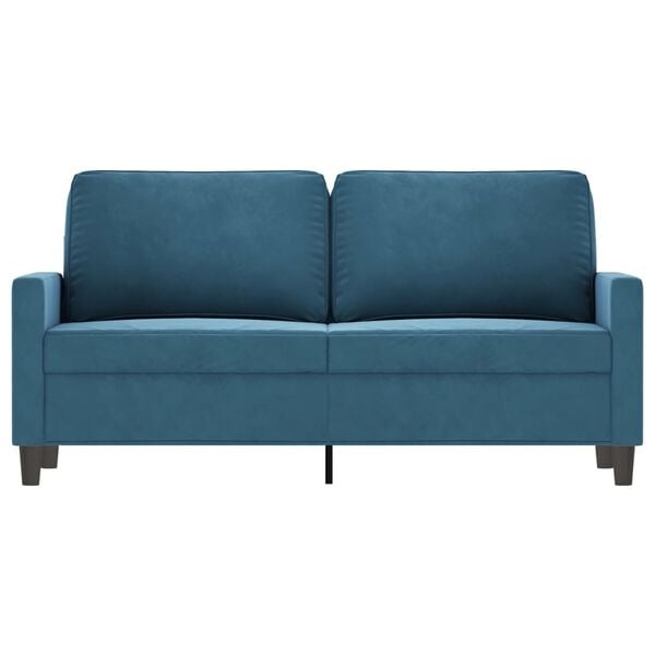 vidaXL 2-personers sofa 140 cm fl&oslash;jl bl&aring;
