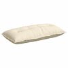 vidaXL Rygpude Cremefarvet 100 x 50 cm Velourstof