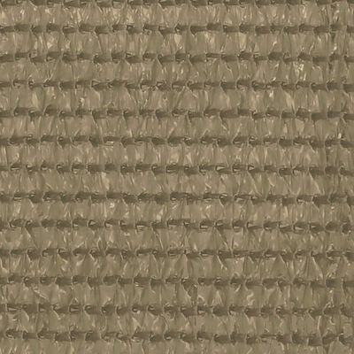 vidaXL altanafskærmning 120x500 cm HDPE gråbrun