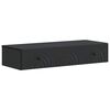 vidaXL V&aelig;gh&aelig;ngt Sideskab Sort 87,5 x 34,5 x 17 cm Konstrueret tr&aelig;
