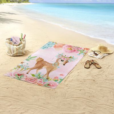 Good Morning badehåndklæde SWEET 75x150 cm lyserød