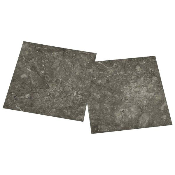 vidaXL Gulvplanker 55 pcs Gr&aring; 5,11 m&sup2; PVC