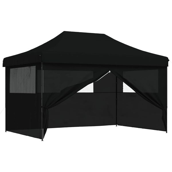 vidaXL Party Tent Sort 292 x 440 x 315 cm Oxford stof