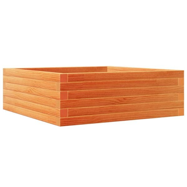 vidaXL plantekasse 70x70x23 cm massivt fyrretr&aelig; gyldenbrun