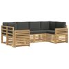 vidaXL Udend&oslash;rs sofagruppe 6 pcs Hvid og antracit 245 x 132,5 x 73 cm