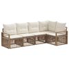 vidaXL Havesofa S&aelig;t 5 stk. Beige polyrattan